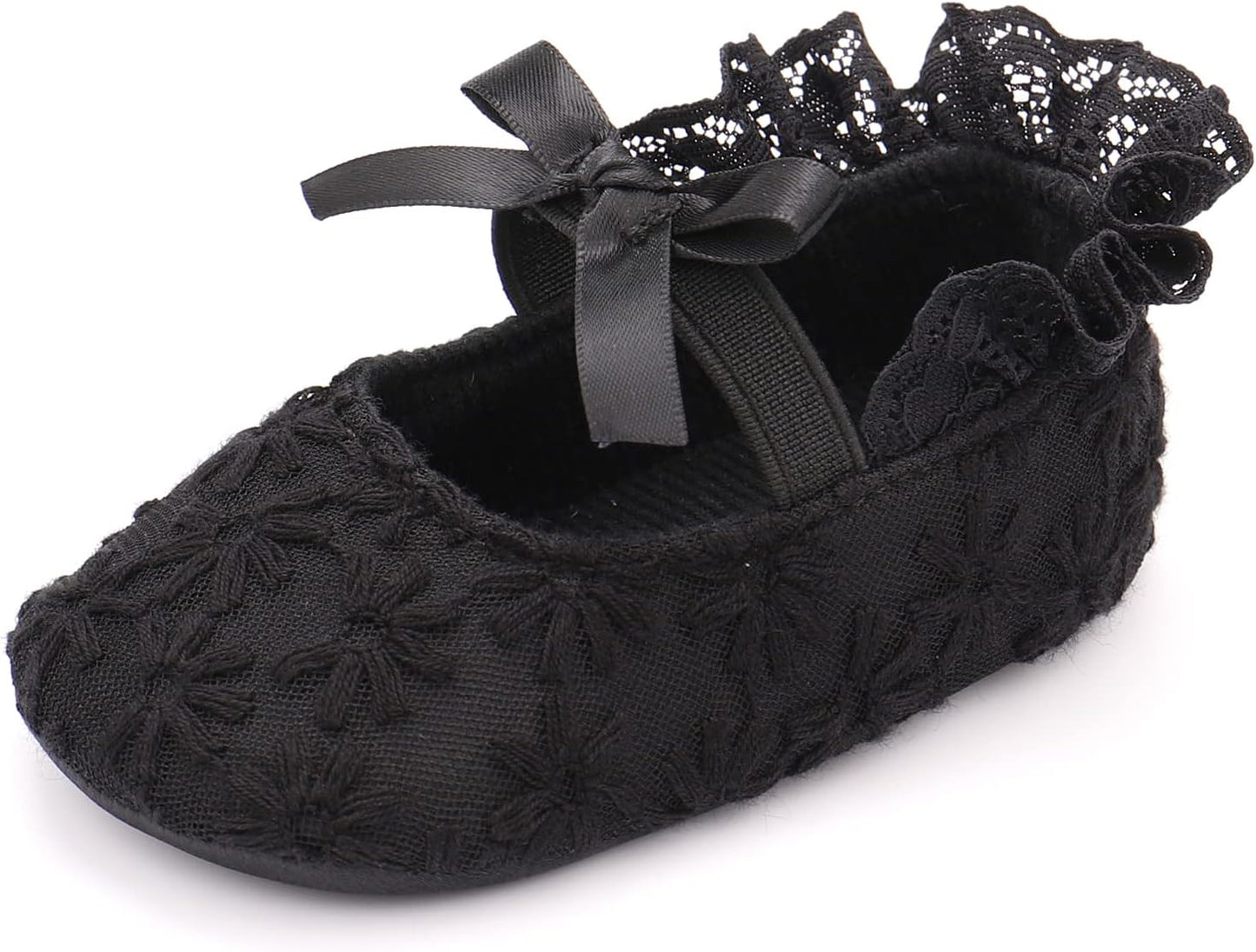 Baby Girls Princess Bowknot Soft Sole Cloth Crib Shoes Sneaker