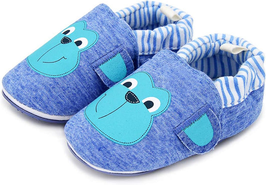 Timatego Toddler Baby Boys Girls Shoes Non Skid Slipper Sneaker Moccasins Infant First Walker House Walking Crib Shoes(6-24 Months)