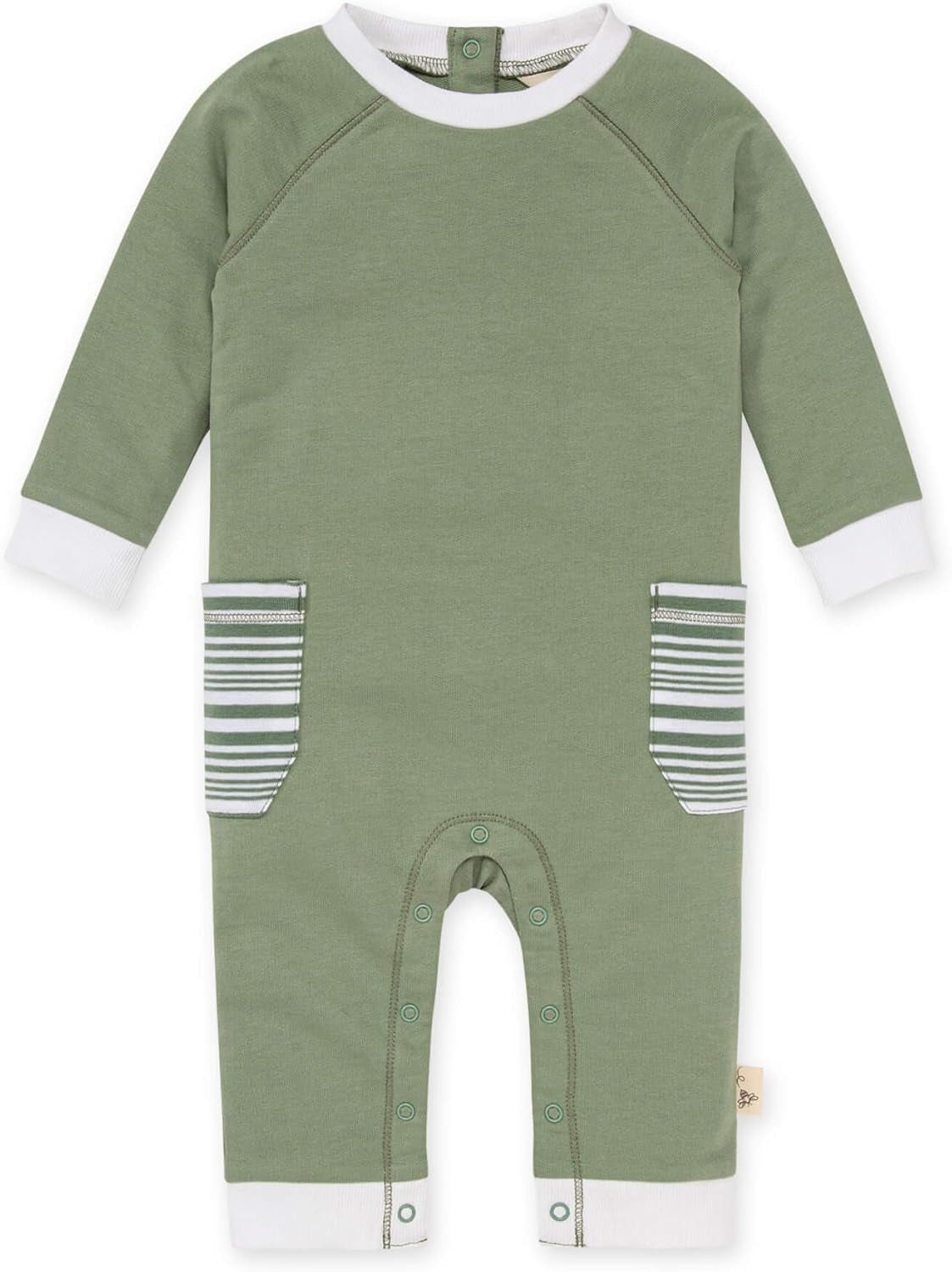 Burt'S Bees Baby Boys' 100% Organic One-Piece Long Sleeve Coverall