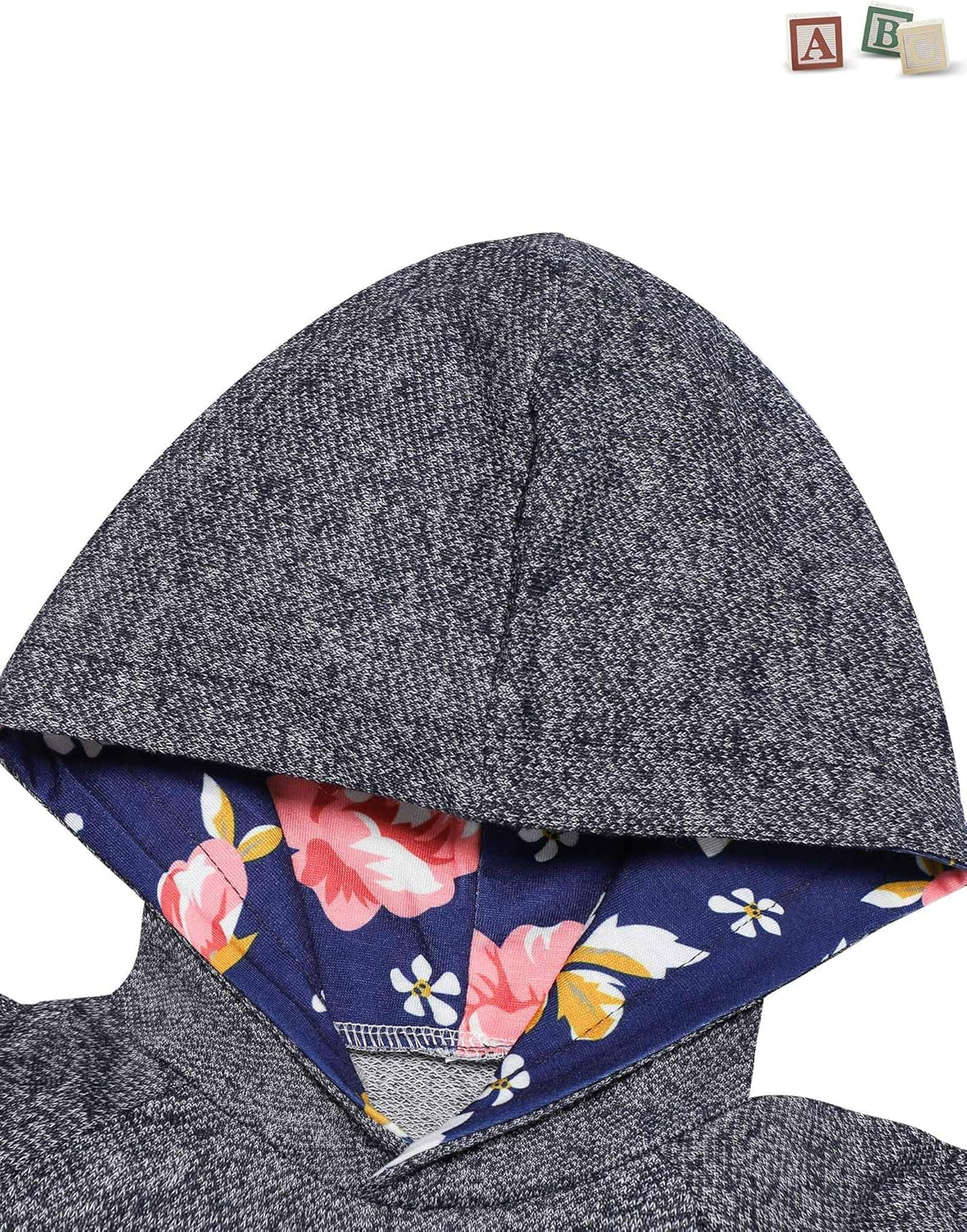 KANGKANG Toddler Baby Girl Clothes Baby Girl Hoodie Infant Baby Girl Outfits + Floral Pants 3PC Set 2-3 T