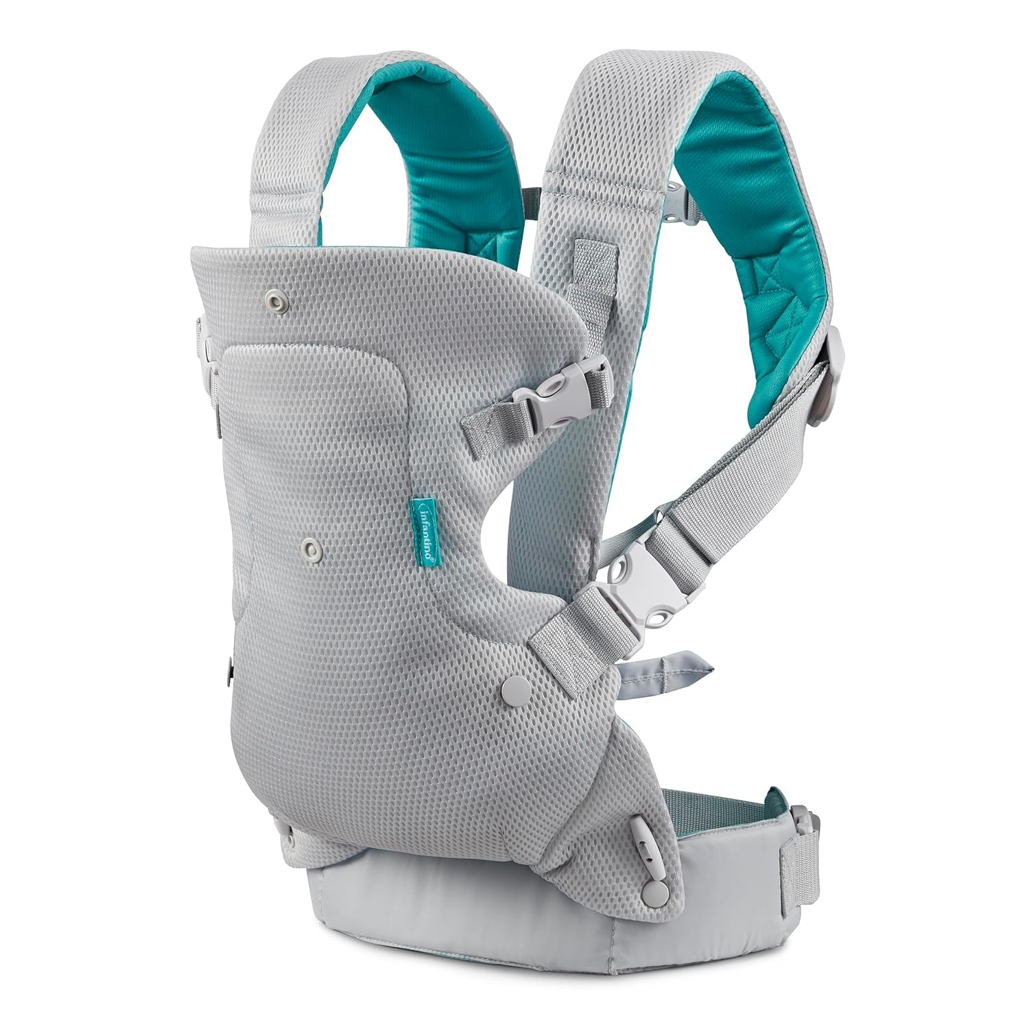 Infantino Flip 4-In-1 Light & Airy Convertible Baby Carrier, Adjustable, Ergonomic Babywearing, Registry Essential, Baby Carrier for Newborn to Toddler