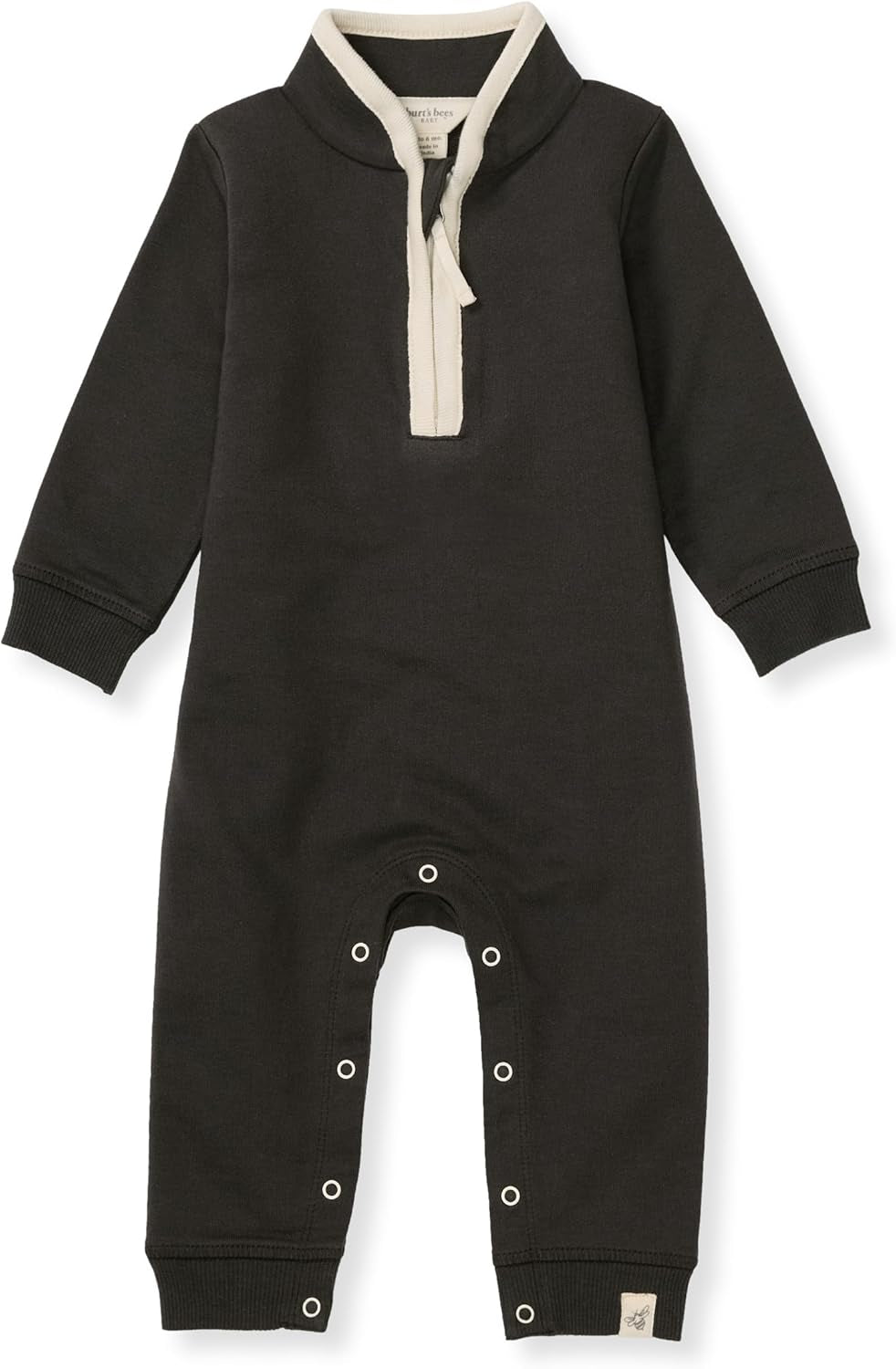 Burt'S Bees Baby Boys' 100% Organic One-Piece Long Sleeve Coverall