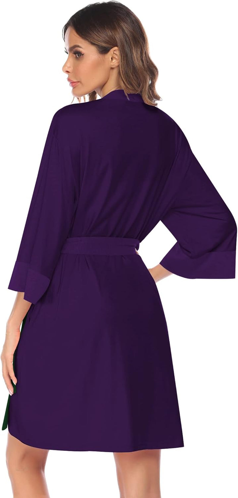 Ekouaer Maternity Nursing Robe Delivery Nightgowns Hospital Breastfeeding Gown