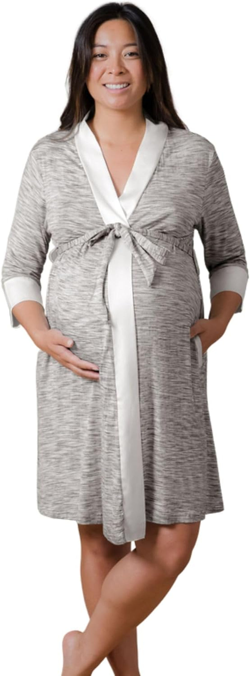 Kindred Bravely Emmaline Maternity & Nursing Robe Hospital Bag/Delivery Essential