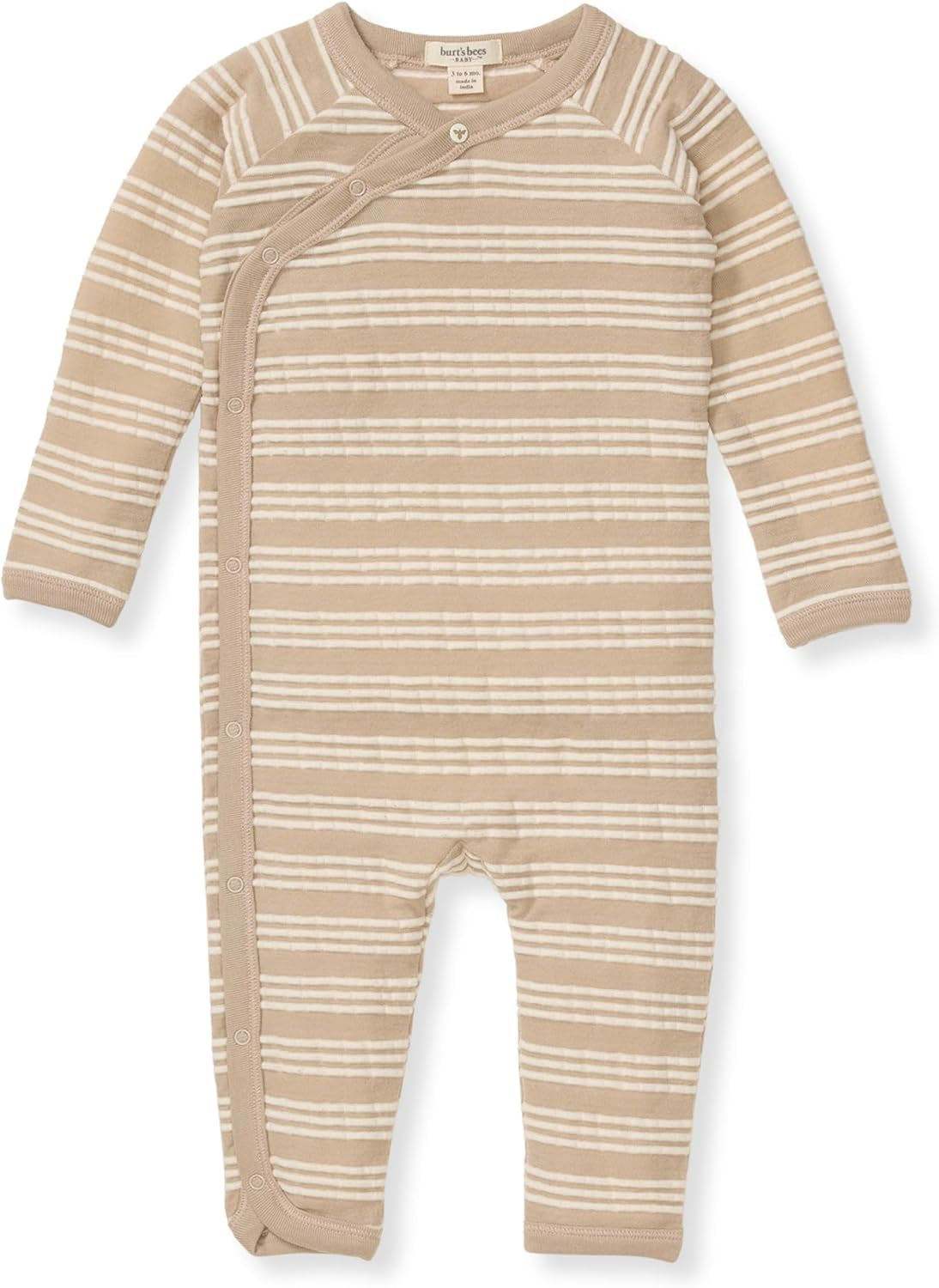 Burt'S Bees Baby Boys' 100% Organic One-Piece Long Sleeve Coverall