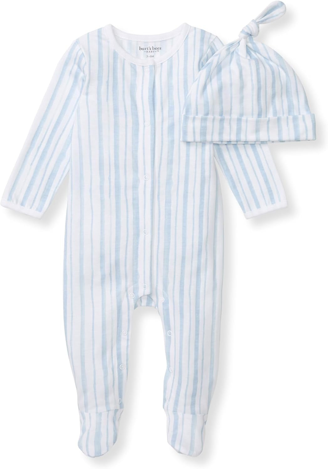 Burt'S Bees Baby Boys' 100% Organic One-Piece Long Sleeve Coverall