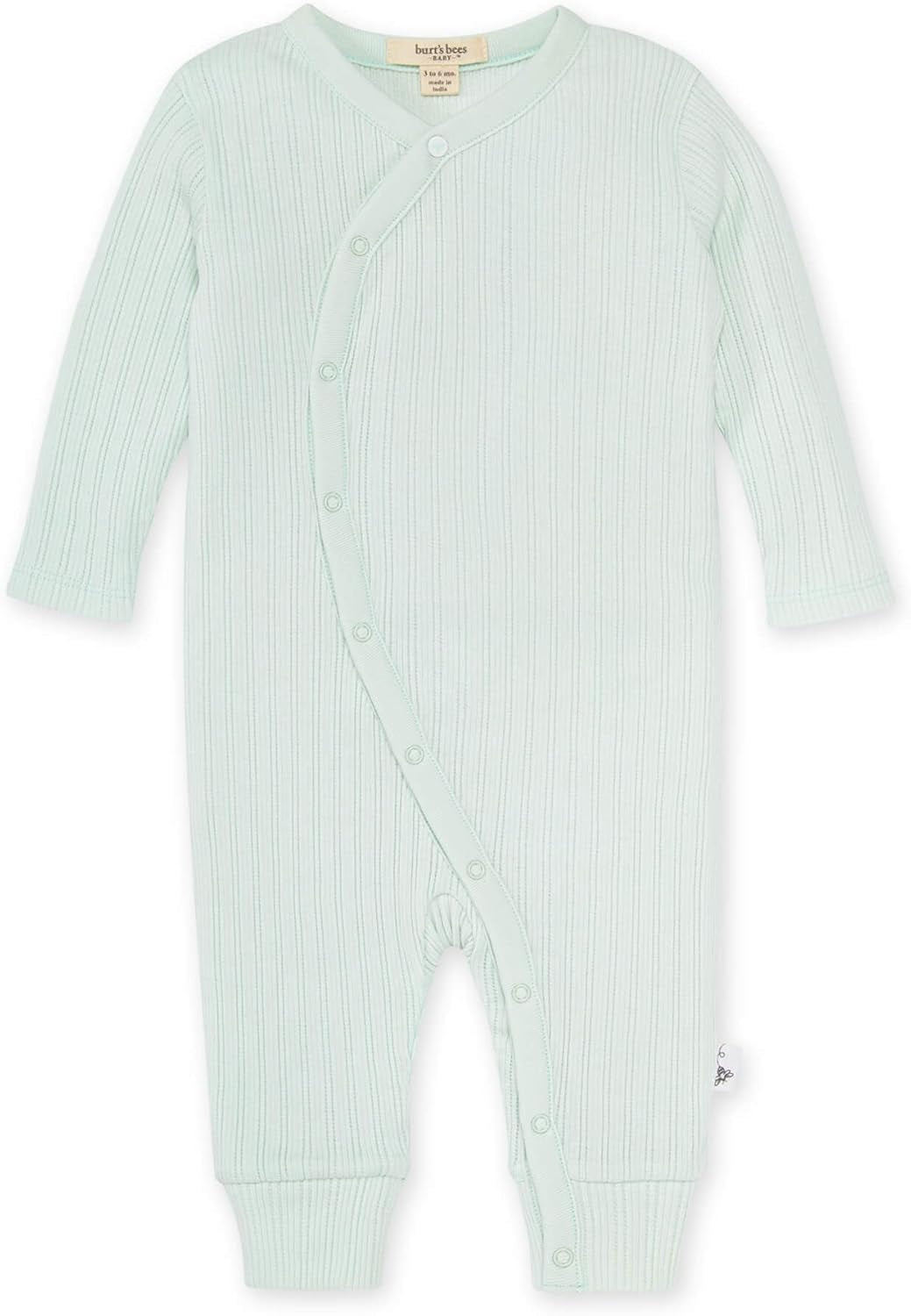 Burt'S Bees Baby Boys' 100% Organic One-Piece Long Sleeve Coverall